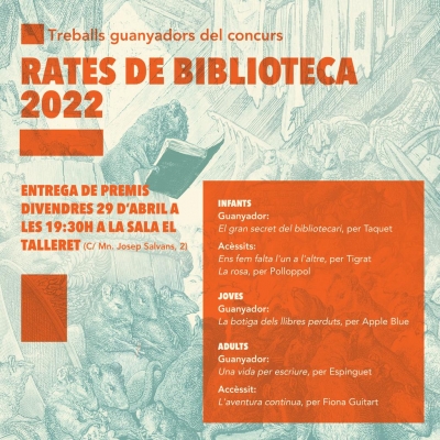 Els guanyadors del concurs literari ‘Rates de biblioteca’