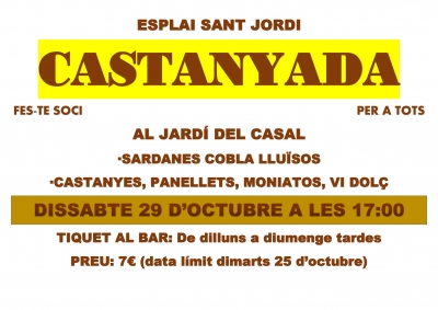 Castanyada al Casal Sant Jordi